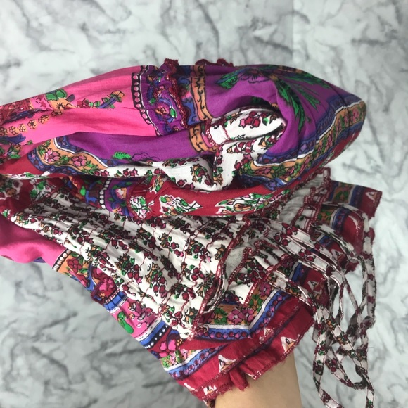 Cerulean Boho Floral Spaghetti Strap Maxi Dress - Picture 8 of 8